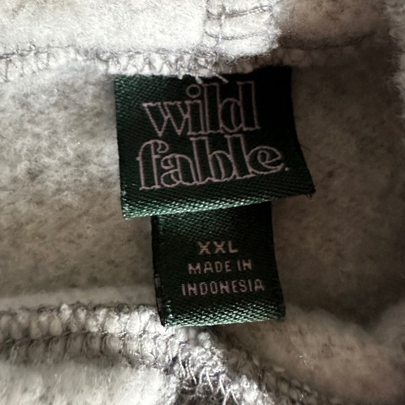 Wild Fable Cropped Hooded Sweatshirt in Heather Gray - Picture 6 of 8